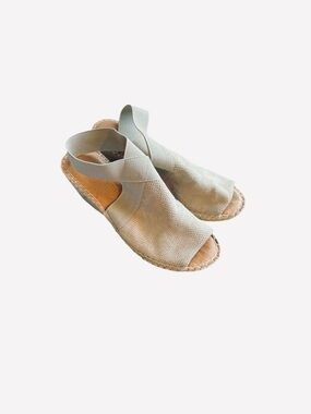 Gentle Souls Women's Neutral Espadrille Slingback Sandals